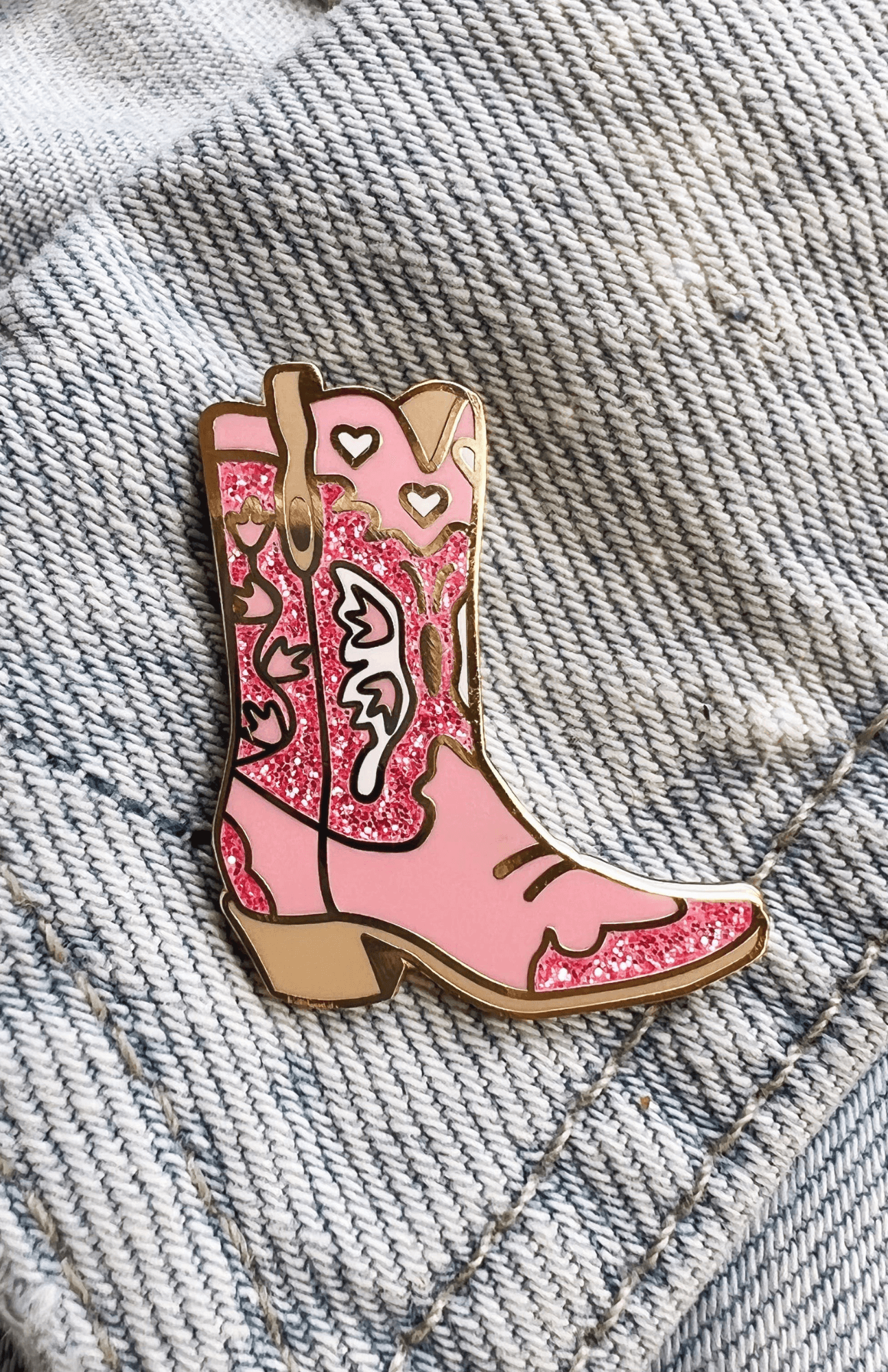 Cowgirl Boot Enamel Pin