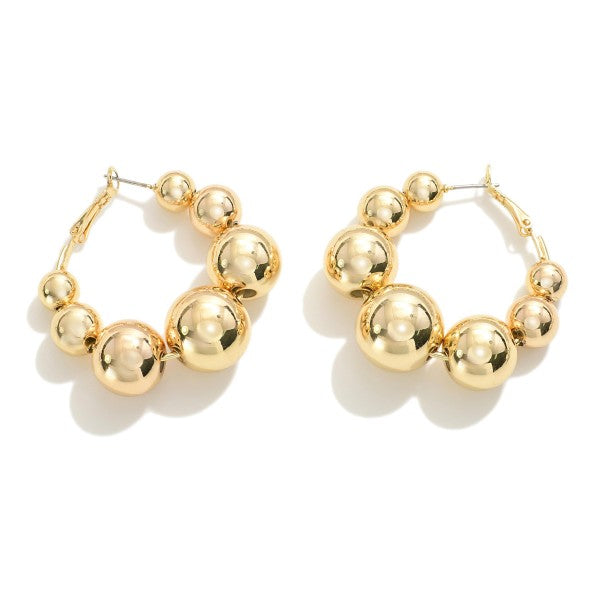 Natasha Beaded Hoop Earrings