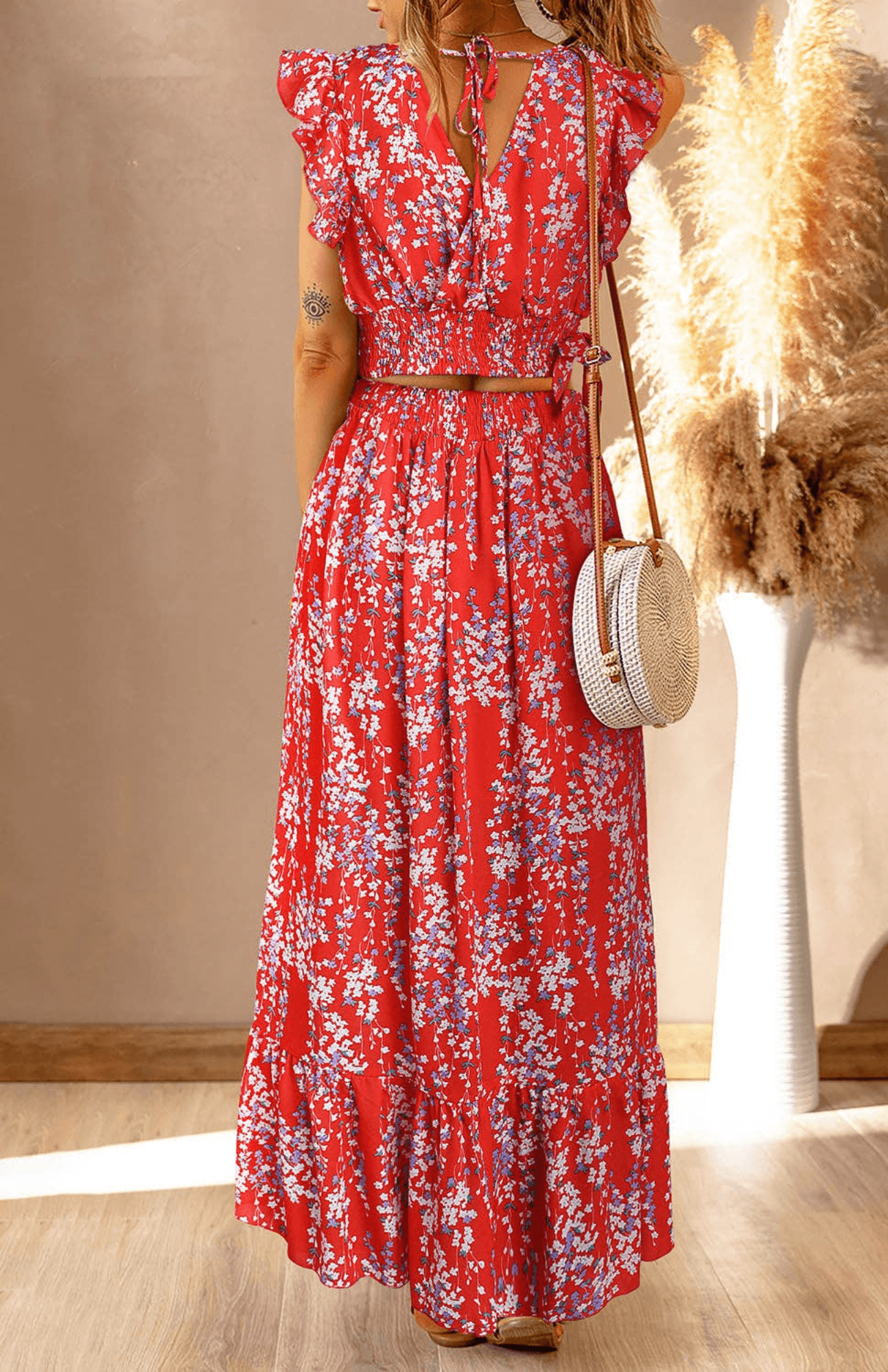 Jamie Floral Ruffled Skirt