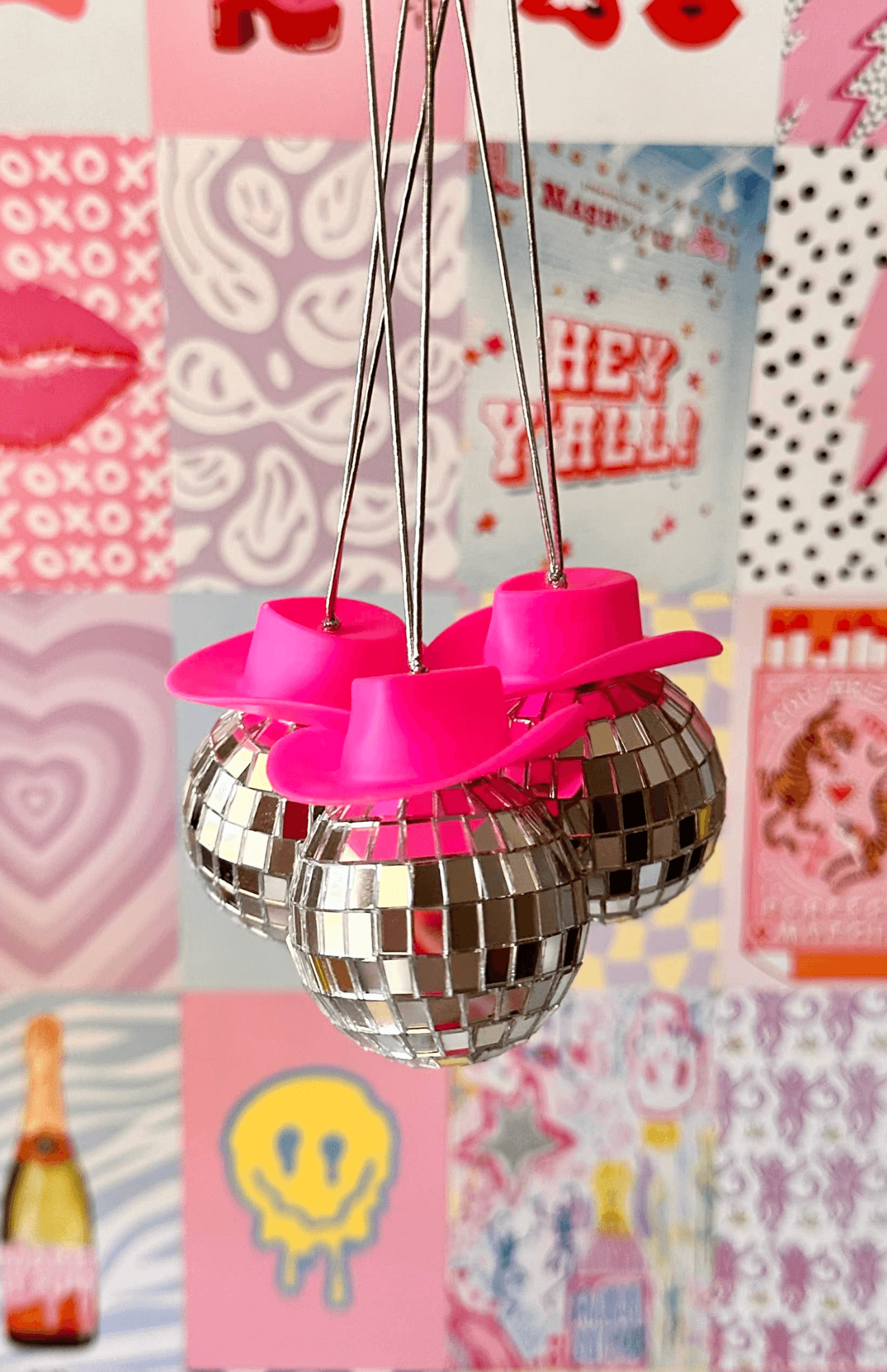Cowgirl Disco Car Charm