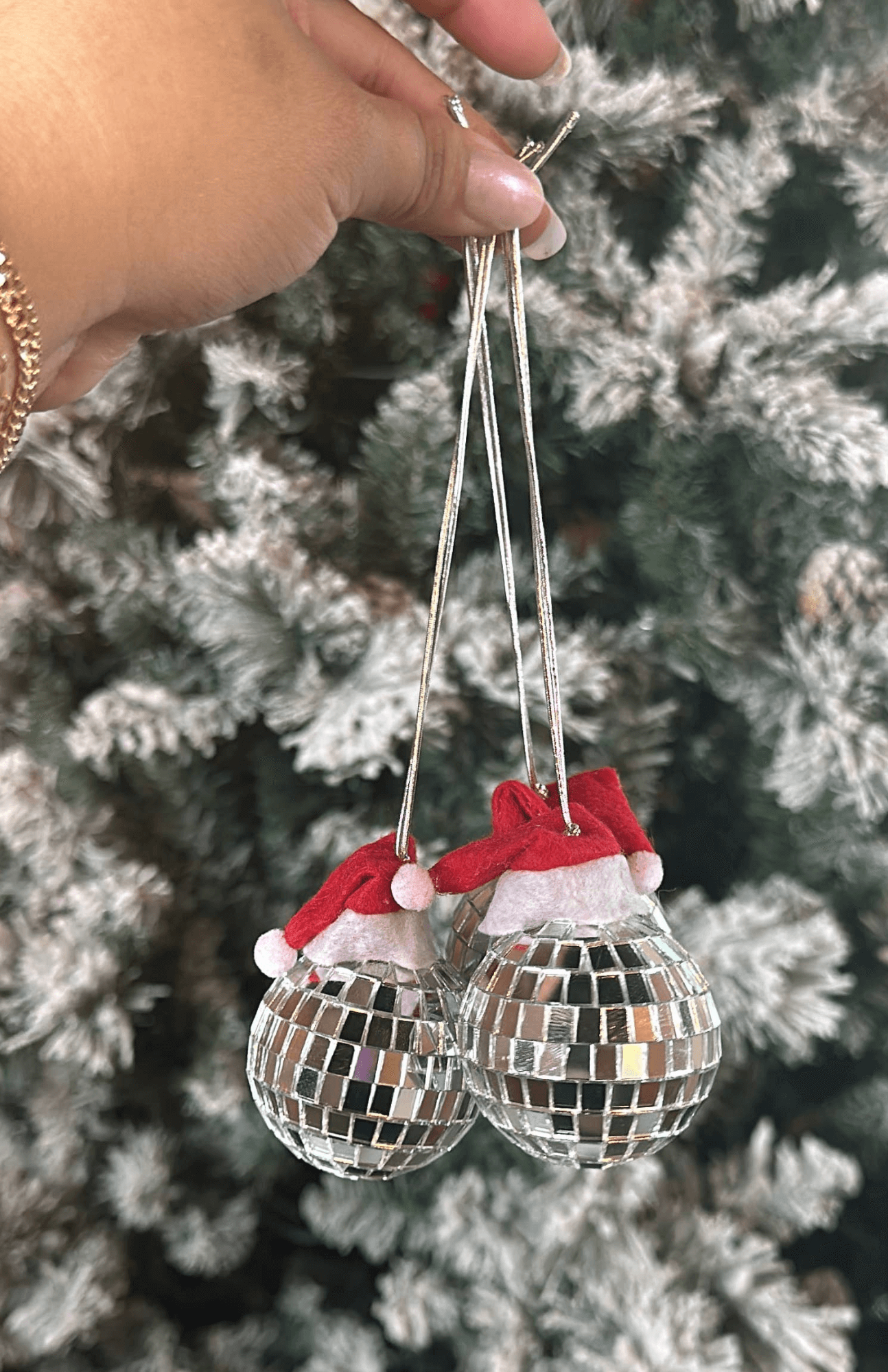 Santa Disco Car Charm