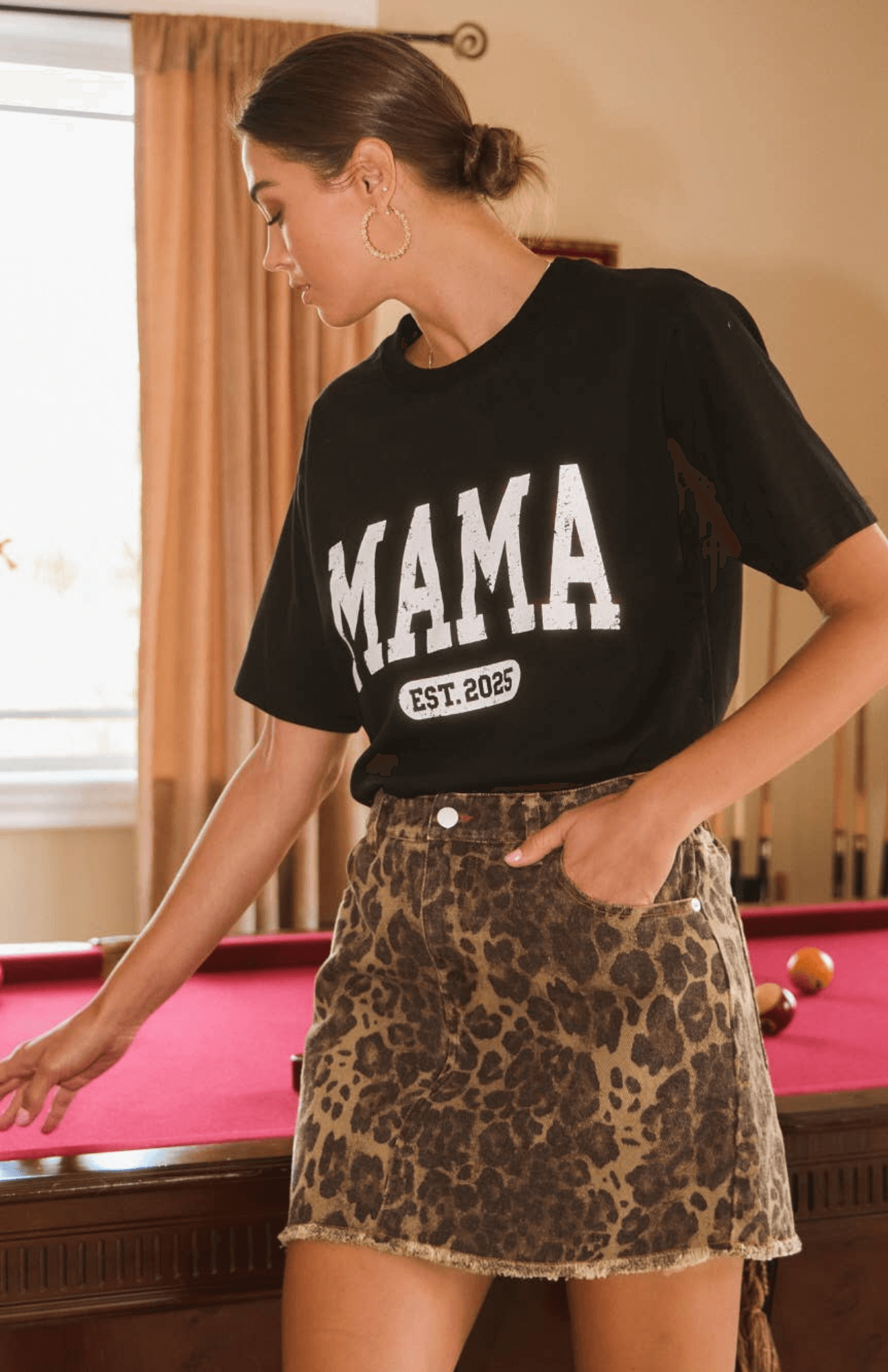 Rebecca Leopard Printed Skirt