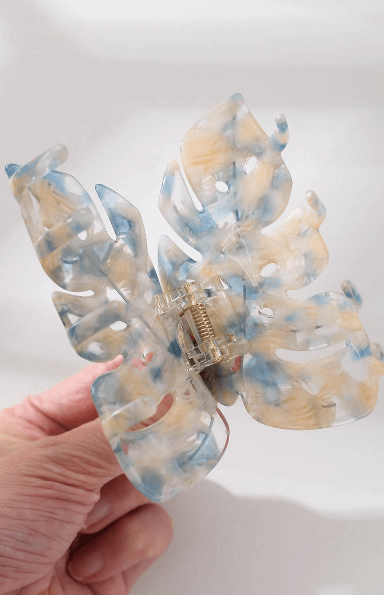 Monstera Leaf Claw Clip