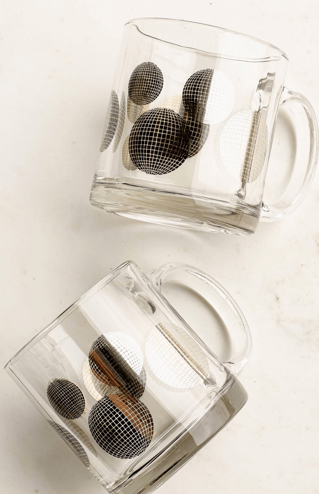 Disco Clear Glass Mug