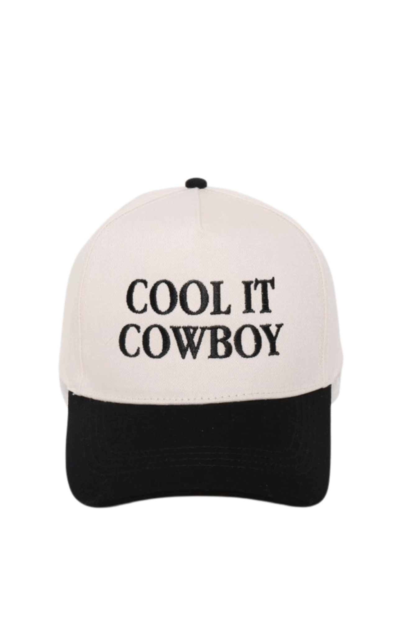 Cool It Cowboy Baseball Cap - Black