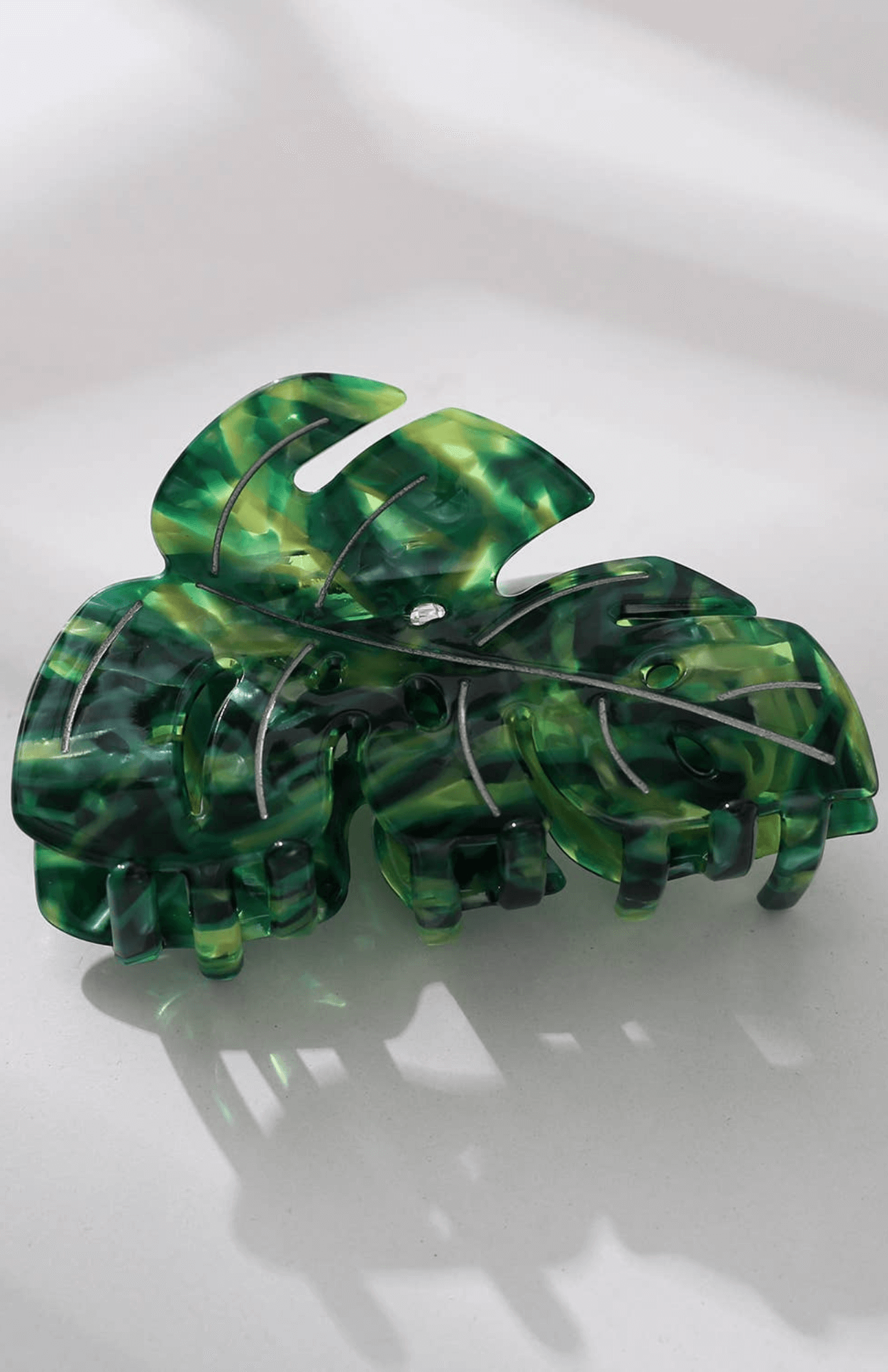Monstera Leaf Claw Clip