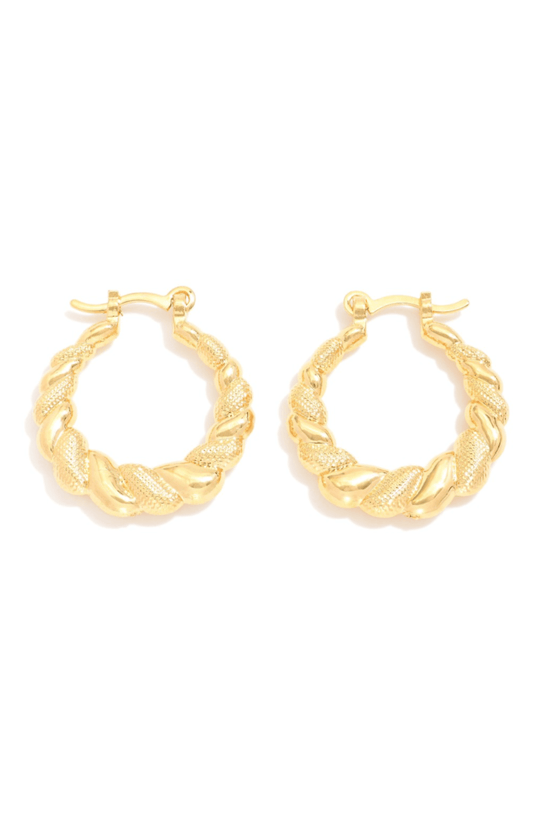 Candace Tapered Hoop Earrings