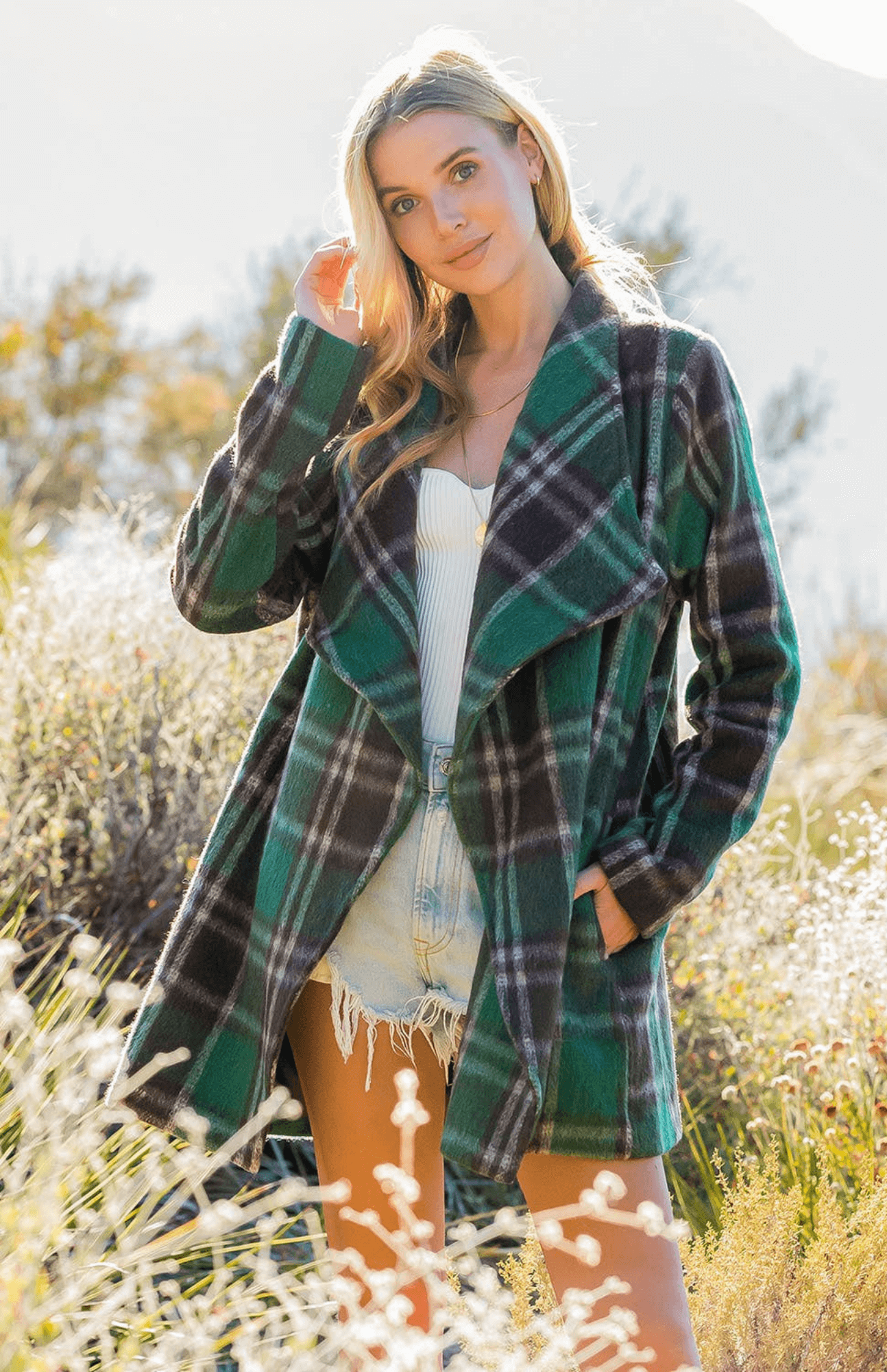 Eleanor Plaid Coat