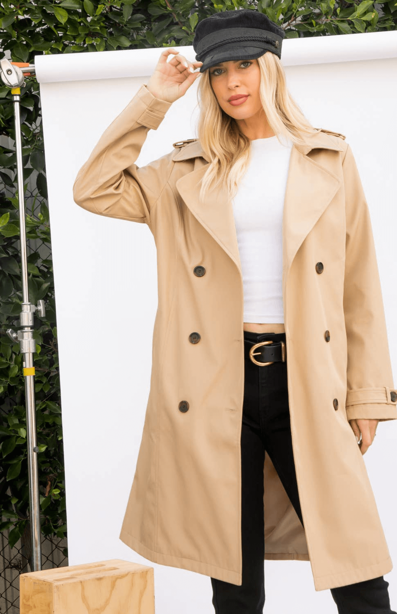 Quinn Trench Coat - Light Tan