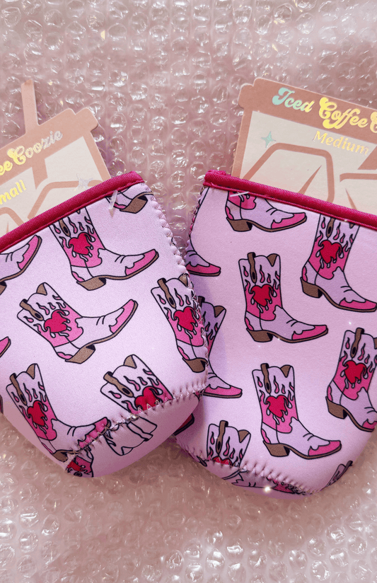 Cowgirl Boot Iced Coffee Coozie