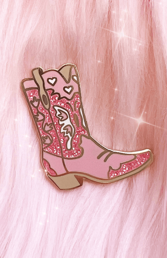Cowgirl Boot Enamel Pin