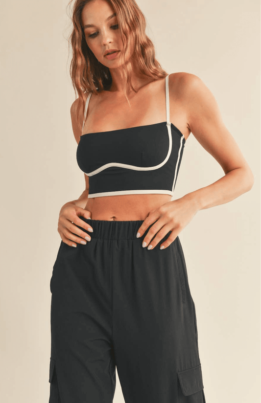 Meredith Sculpting Bra Tank - Black
