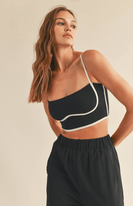 Meredith Sculpting Bra Tank - Black