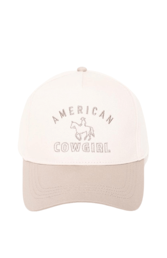 American Cowgirl Baseball Cap - Beige