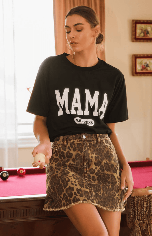 Rebecca Leopard Printed Skirt