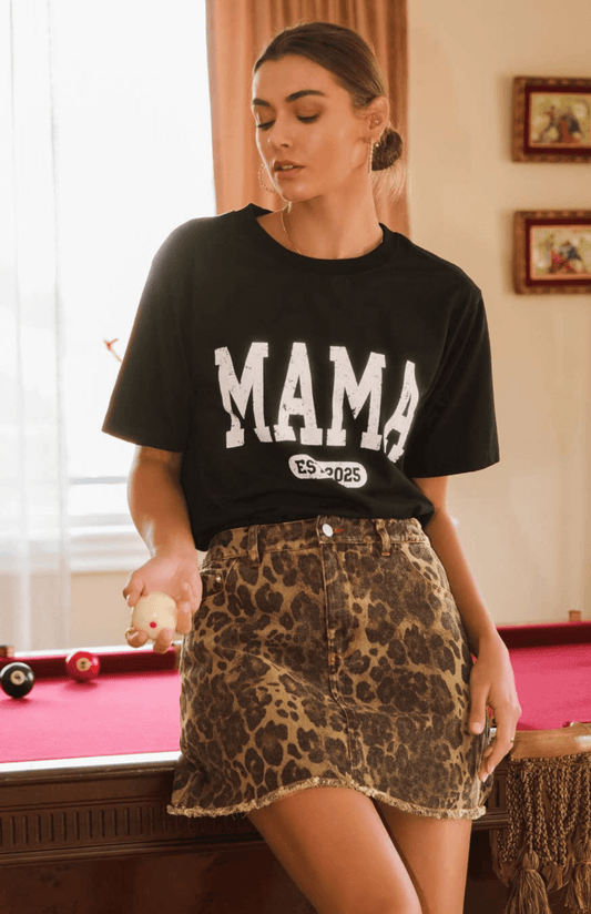 Rebecca Leopard Printed Skirt
