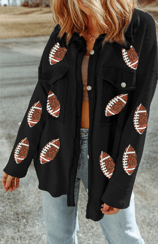 Touchdown Sequined Shacket