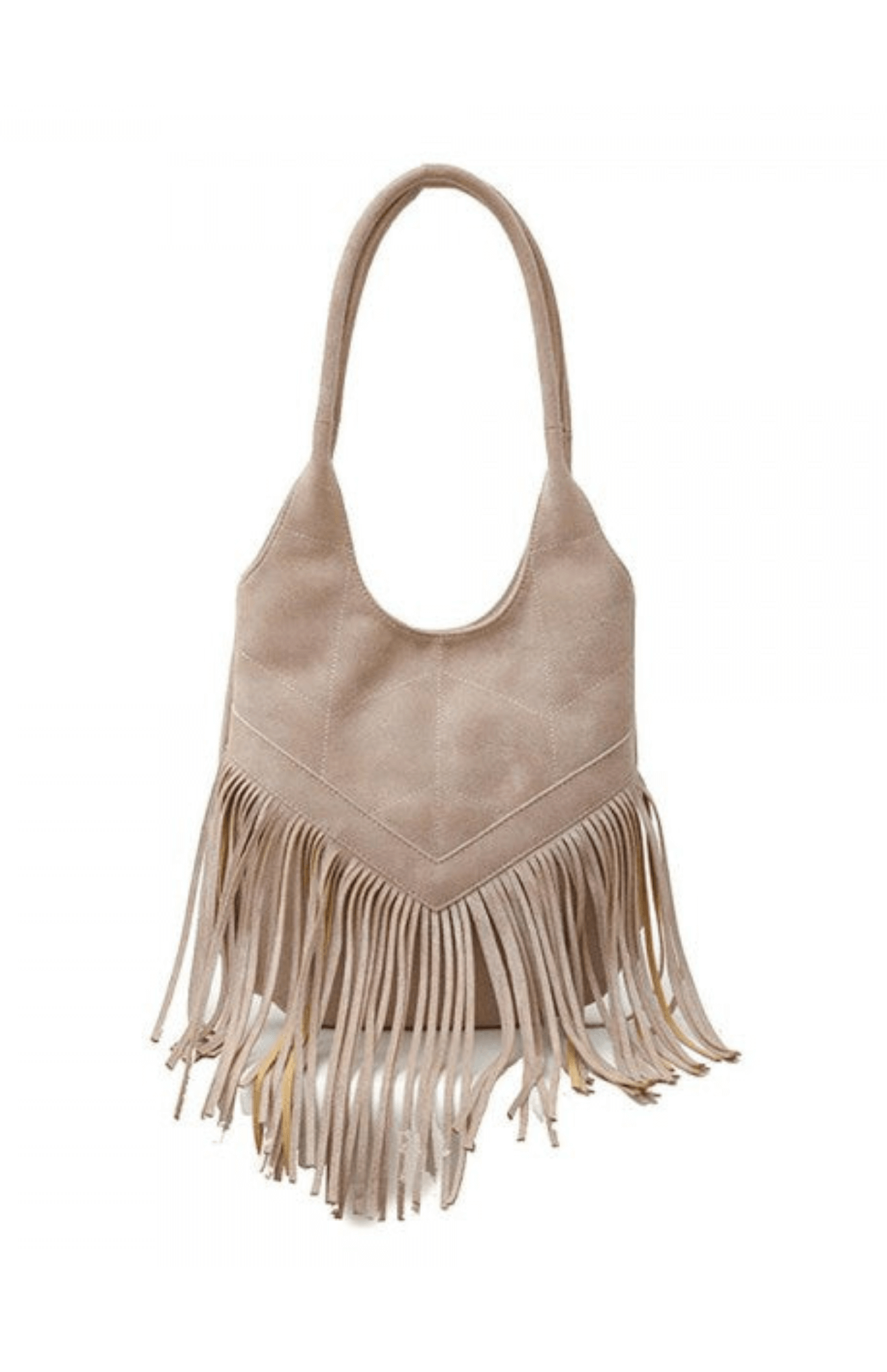 Tinsley Tassel Fringe Tote Bag - Cream