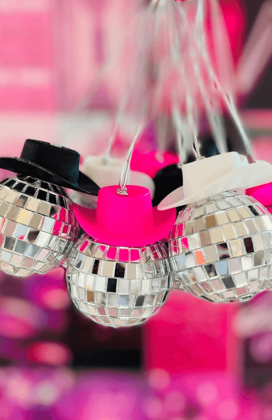 Cowgirl Disco Car Charm