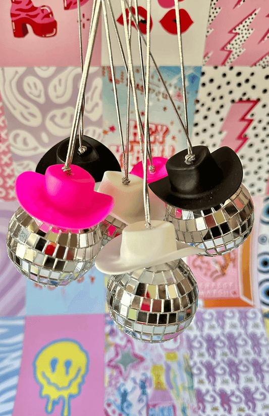 Cowgirl Disco Car Charm