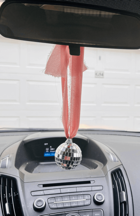 Chiffon Ribbon Disco Car Charm