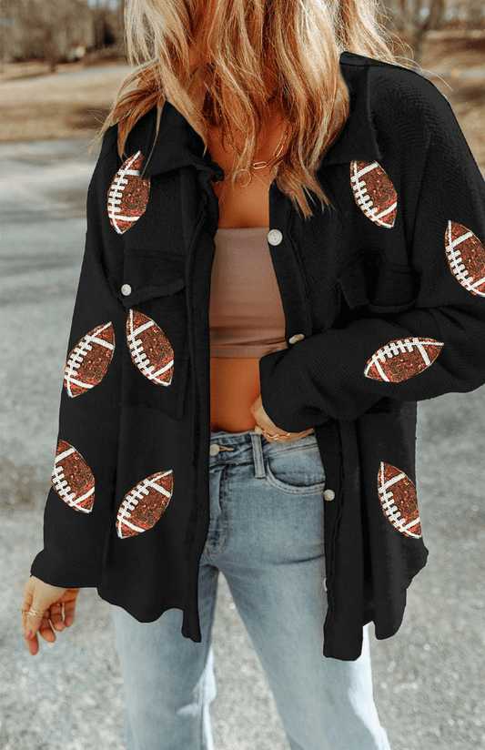 Touchdown Sequined Shacket