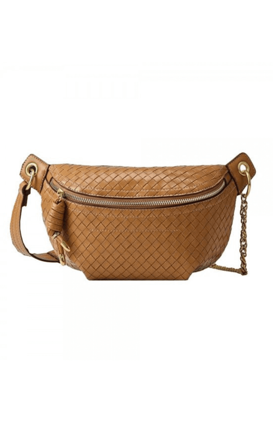 Lindsey Cross Body Tote Bag - Brown