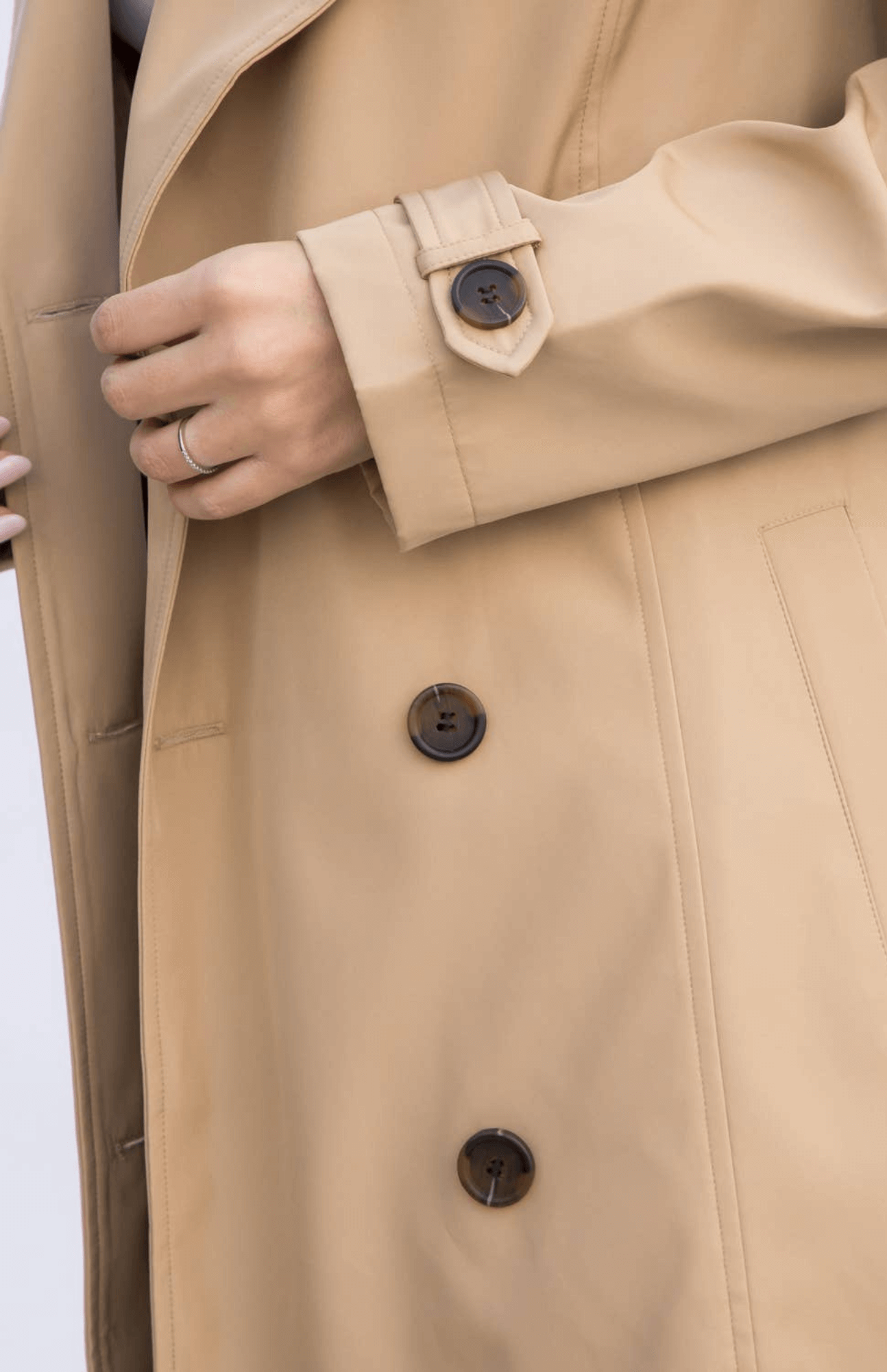 Quinn Trench Coat - Light Tan