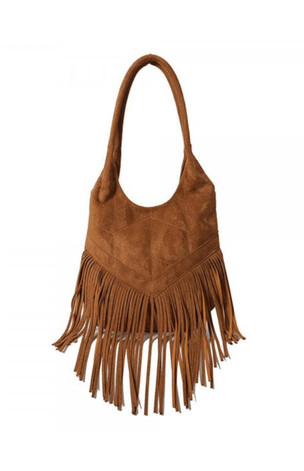 Tinsley Tassel Fringe Tote Bag - Brown