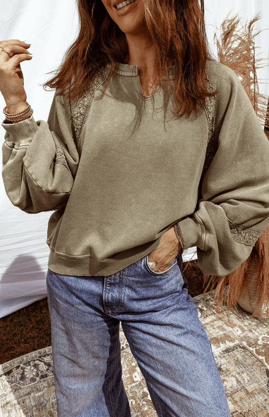 Olive Mineral Crewneck