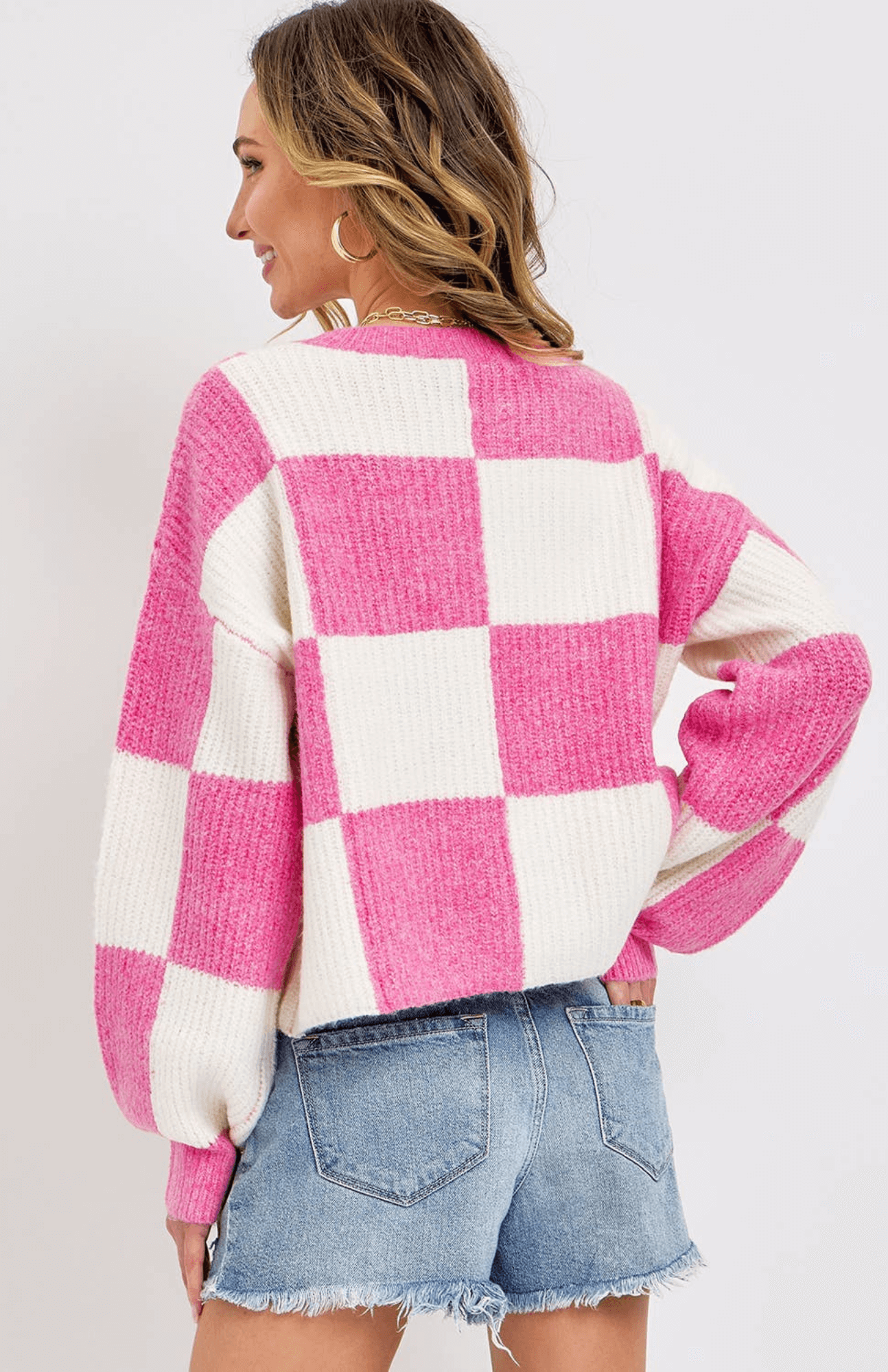 Dolly Checker Sweater