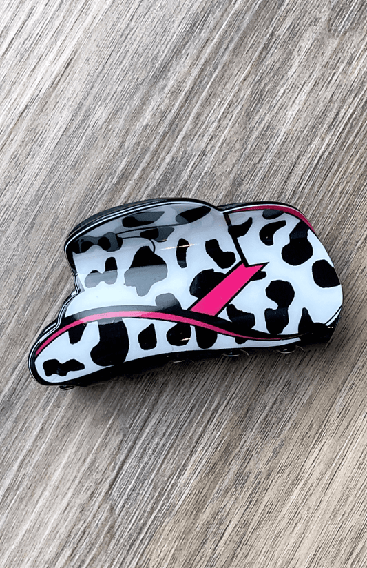 Long Live Cowgirls Claw Clip - Cow Print