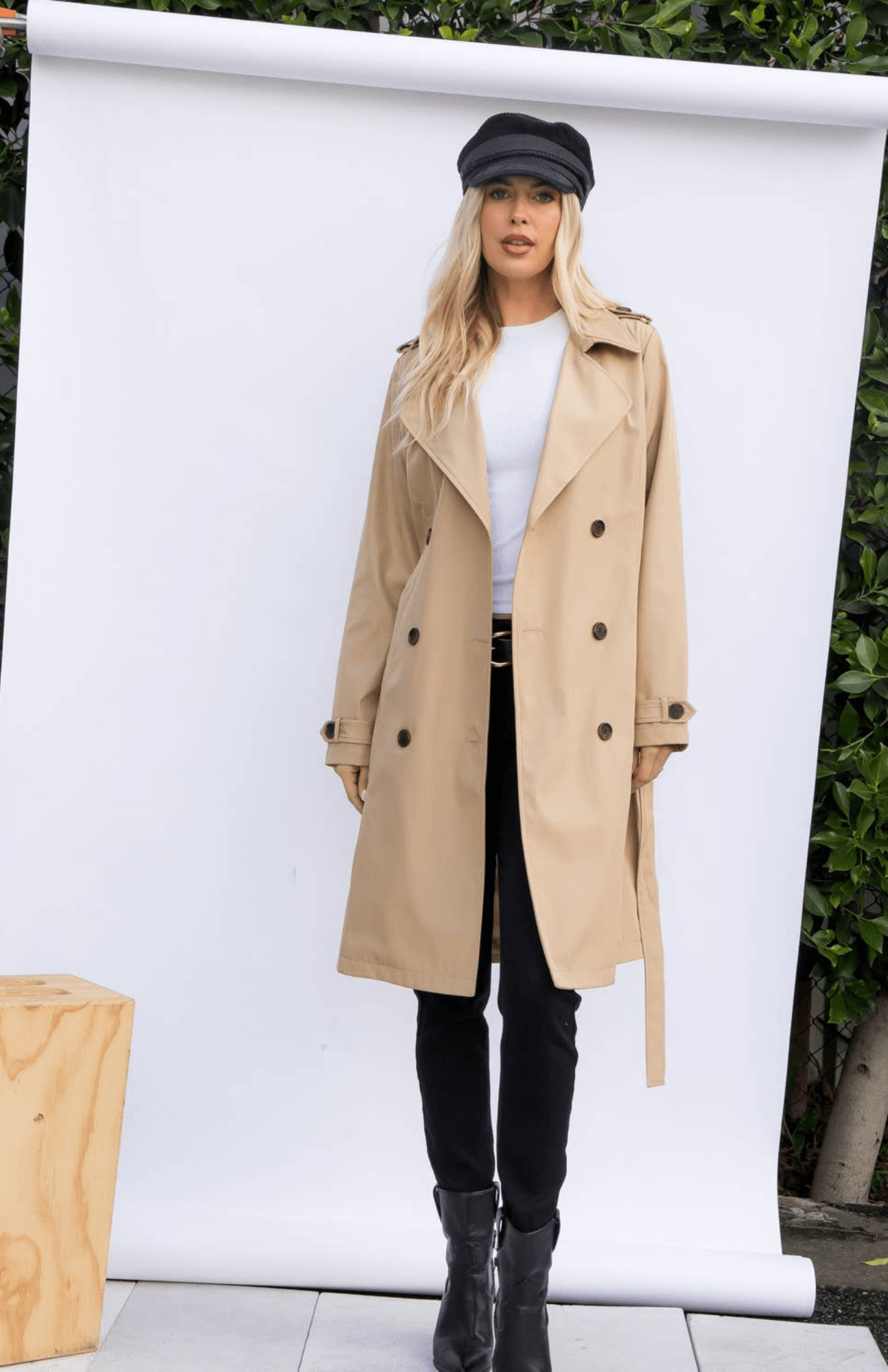 Quinn Trench Coat - Light Tan