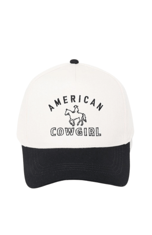 American Cowgirl Baseball Cap - Black