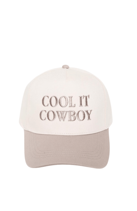 Cool It Cowboy Baseball Cap - Beige