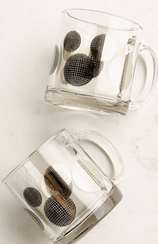 Disco Clear Glass Mug