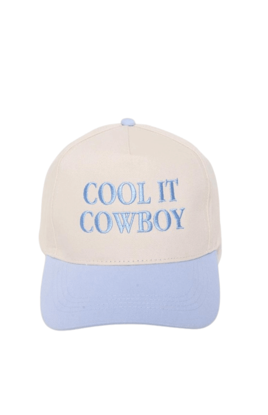 Cool It Cowboy Baseball Cap - Light Blue