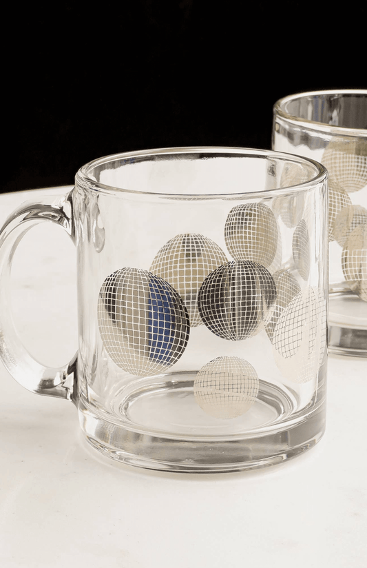Disco Clear Glass Mug