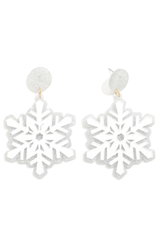 Glitter Flake Earrings