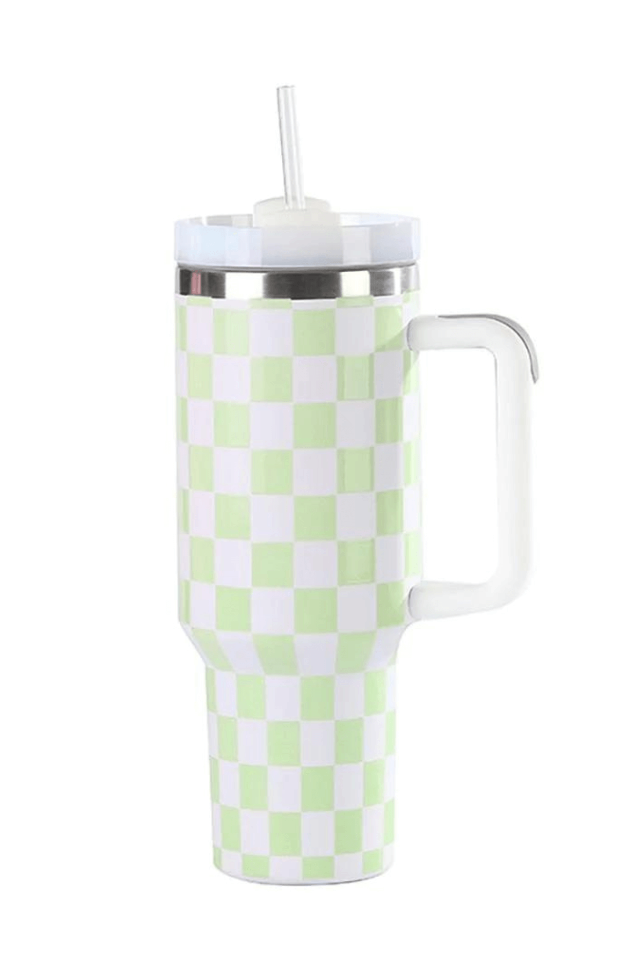 Checker Tumbler - Light Green