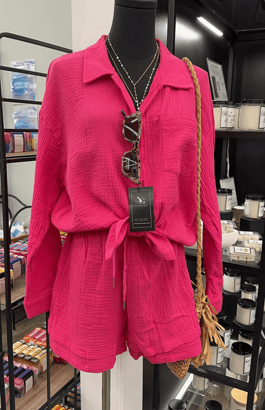 Delaney Top - Fuchsia