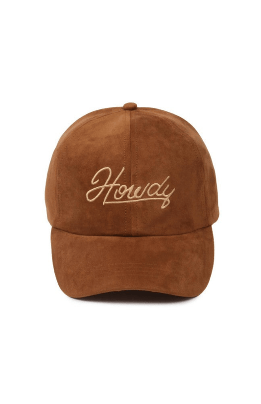 Howdy Suede Baseball Cap