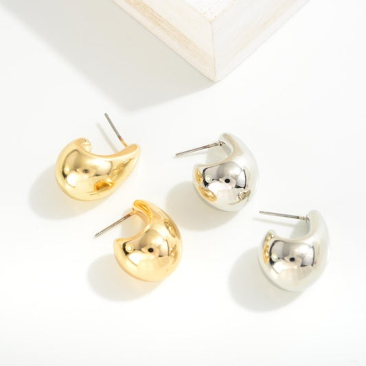 Amber Teardrop Earrings